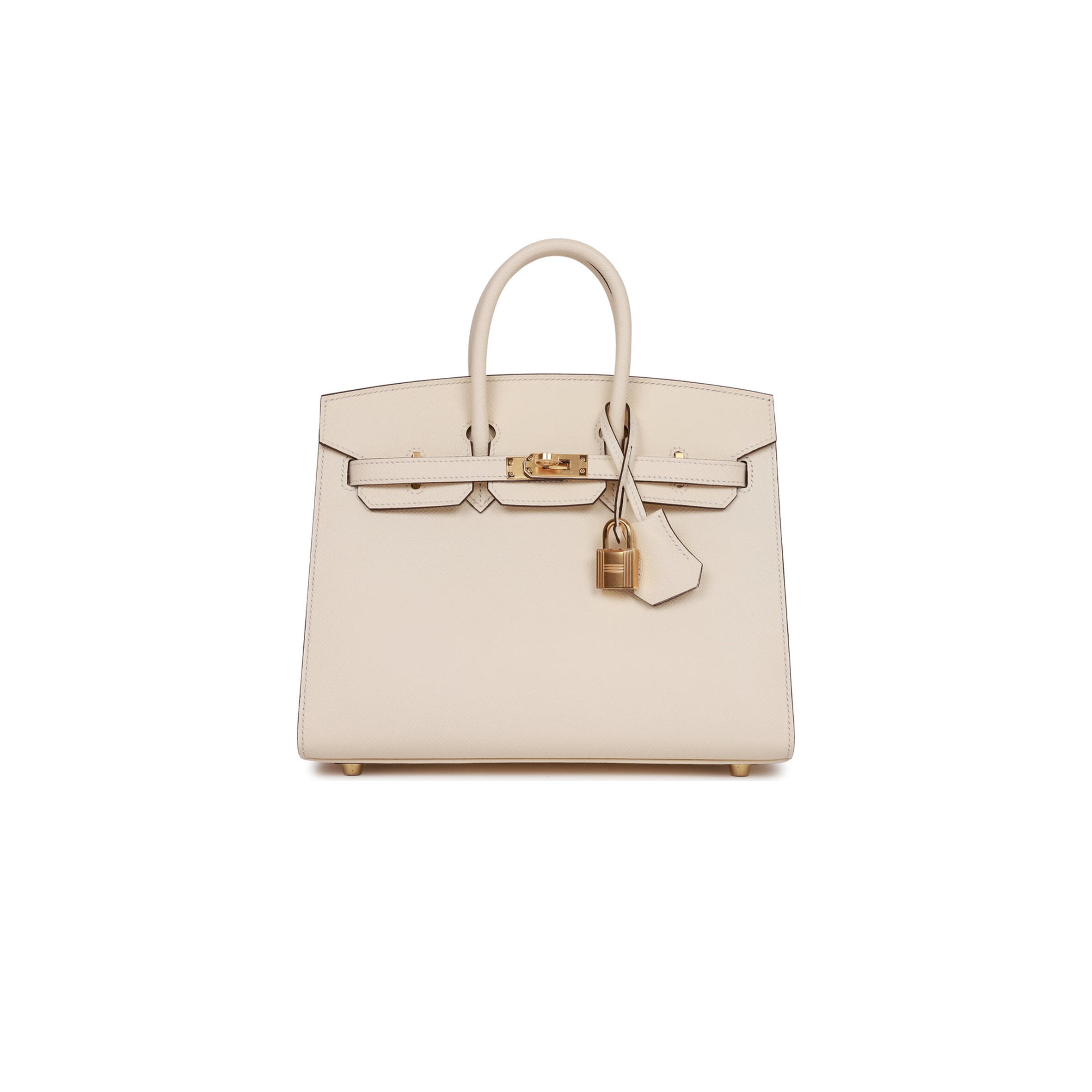 HERMES BIRKIN 25 SELLIER EPSOM GOLD HARDWARE (25*20*13cm)